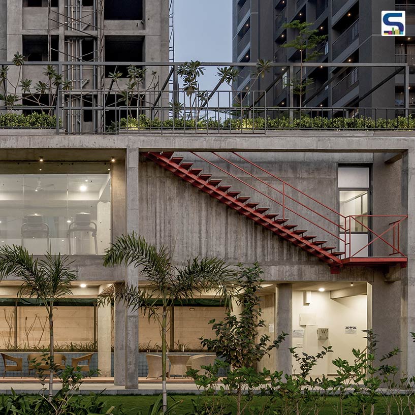 The Perfect Blend of Exposed Concrete and Nature in This Open Community Space | UA Lab | Ahmedabad