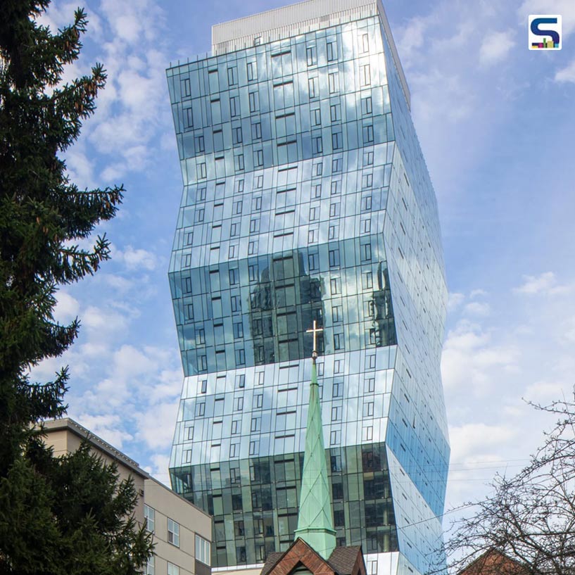 Seattles 33-Storey Magazine-Inspired Tower with a Sturdy Brick-Clad Base | Hewitt