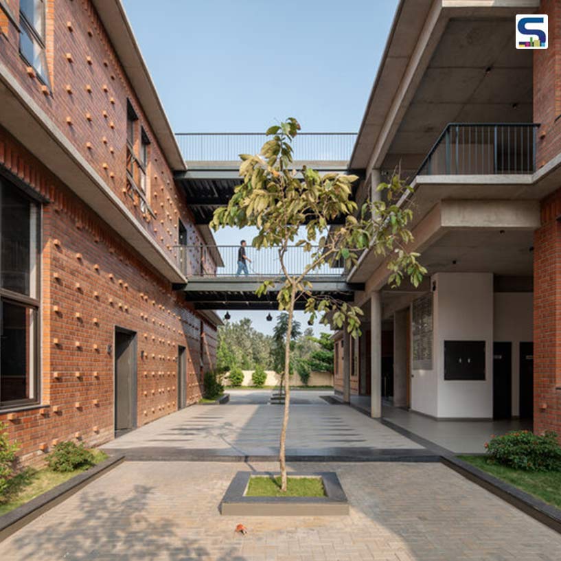 Bengalurus Striking National School of Business Complex is a Unique Blend of Raw Concrete and Exposed Brick | HabitArt Architecture Studio