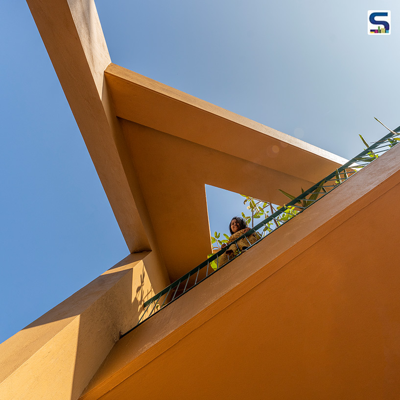 A House of Triangles Designed to Preserve Existing Trees And Enhancing Green Spaces | Aakar Group of Consultancy