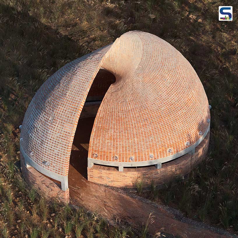 Twisted Brick Shell Library in China | HCCH Studio