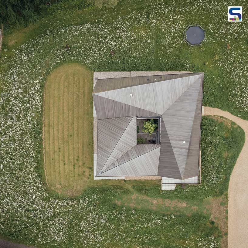 Timber-Framed Home with Origami Roof in Suffolk by Studio Bark | United Kingdom