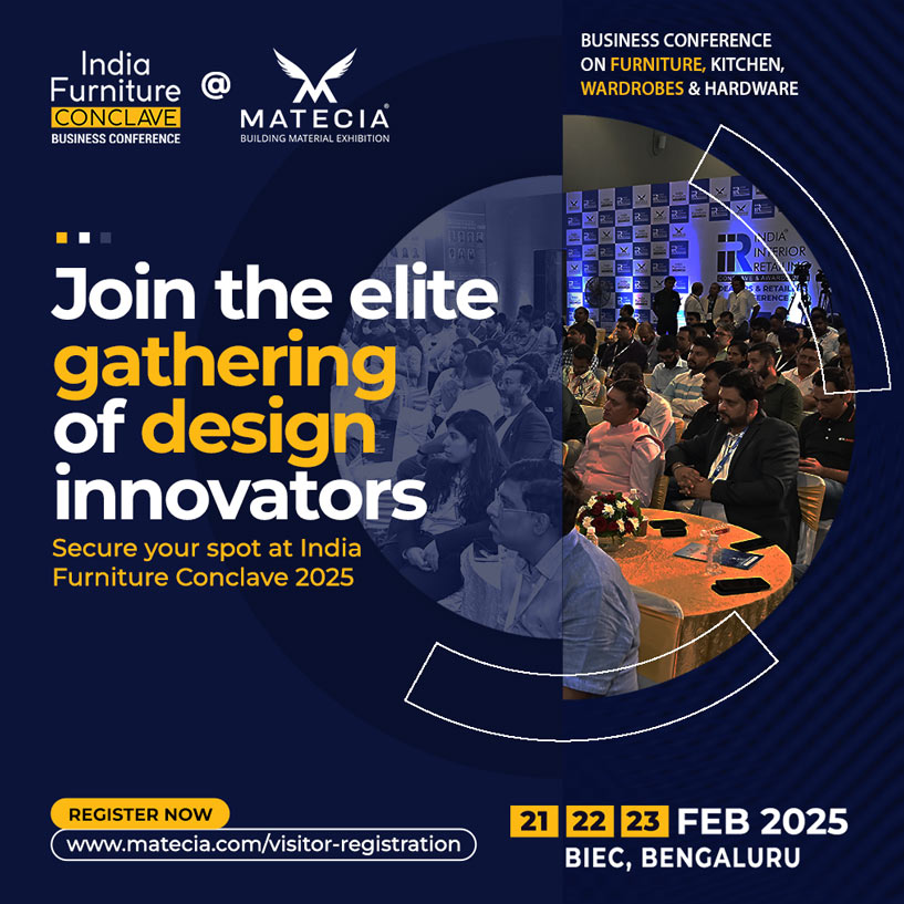 You are Invited to the INDIA FURNITURE CONCLAVE 2025: 21-22, February 2025 | BLOCK YOUR DATES
