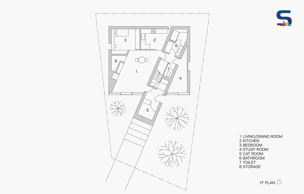 Stairway house