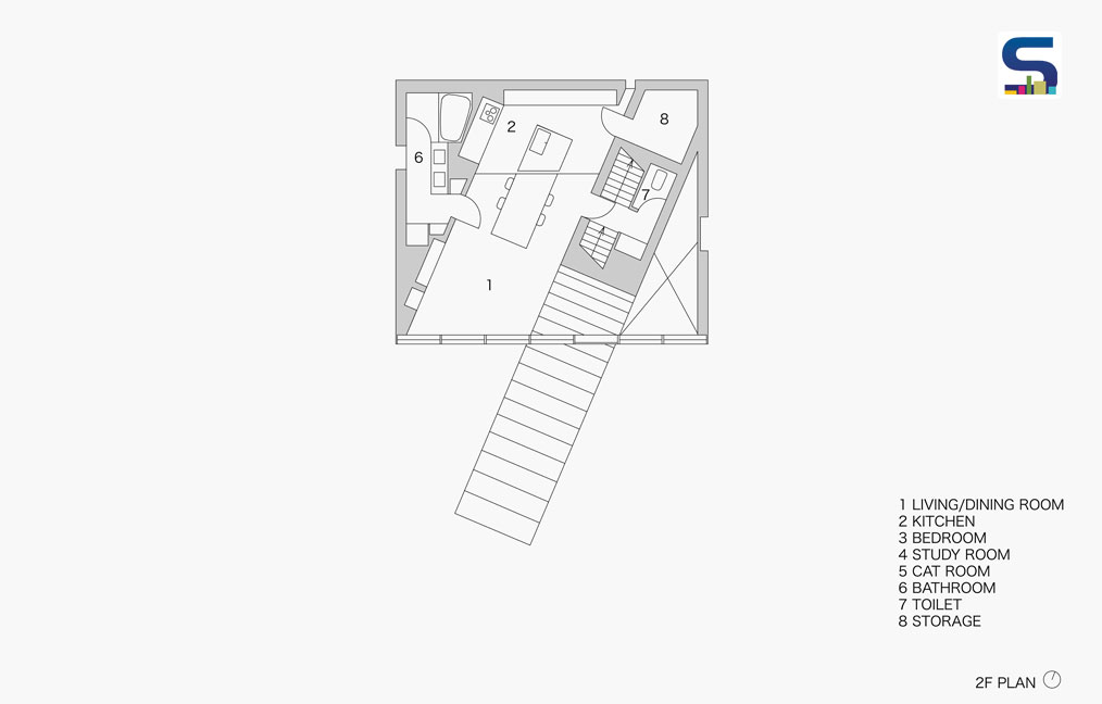 Stairway house