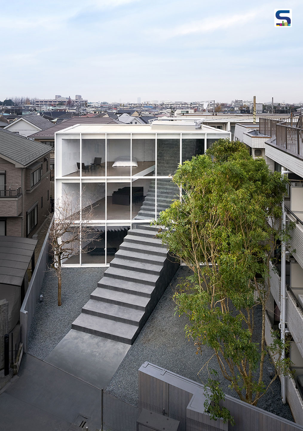 Stairway house-Facade Architecture and Design