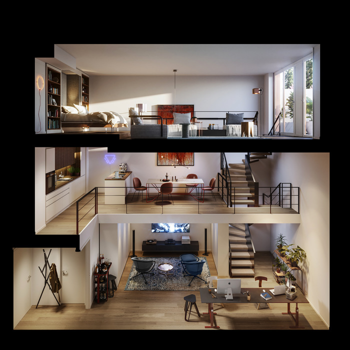 Van-v-building-unstudio-Residential Building Interiors Designs Idea
