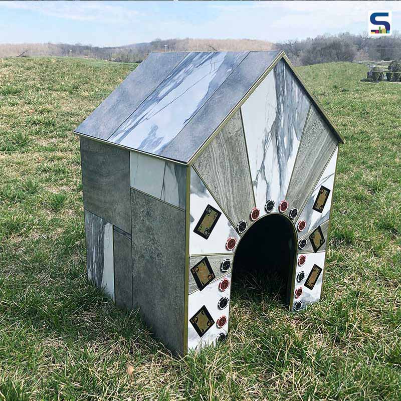 Tile Council of North America Donates Tiled Doghouses | Coverings 2022