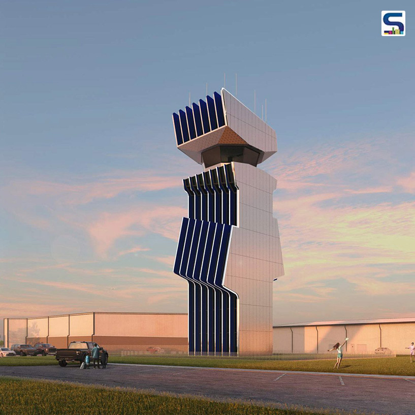 Aerodynamic Design Informs 129-Foot-Tall Air Traffic Control Tower in Indiana | Marlon Blackwell Architects